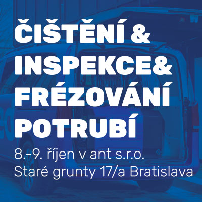 čištění, inspekce a frezování potrubí